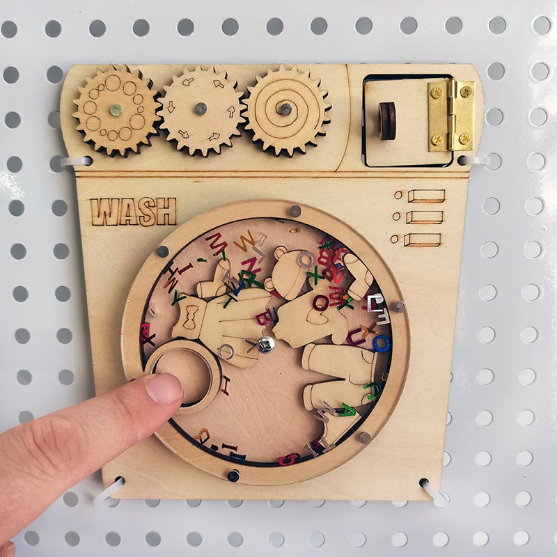 Busy House Hole Board Montessori Baby Children'S Homemade Diy Accessories Toy Montessori Early Education Busyboad - Image 1